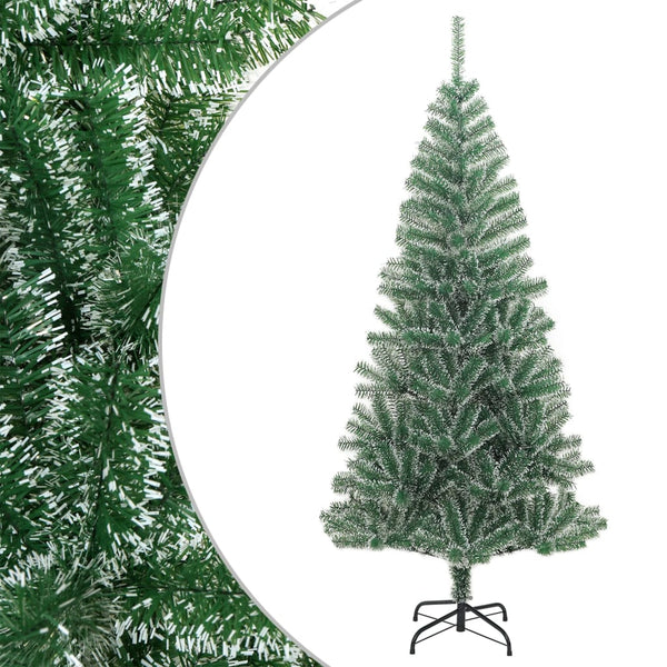 Grüner künstlicher Weihnachtsbaum mit Reif Russell 210cm
