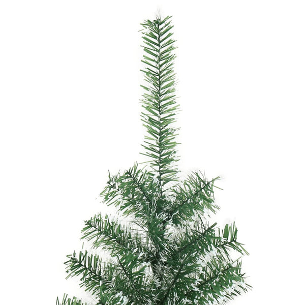 Grüner künstlicher Weihnachtsbaum mit Reif Russell 210cm