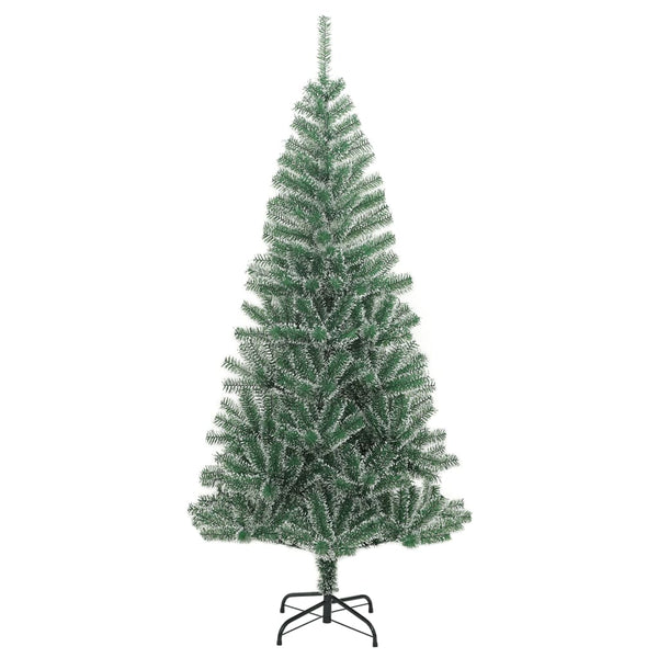 Grüner künstlicher Weihnachtsbaum mit Raureif Russell 240 cm