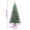 Grüner künstlicher Weihnachtsbaum mit Raureif Russell 240 cm