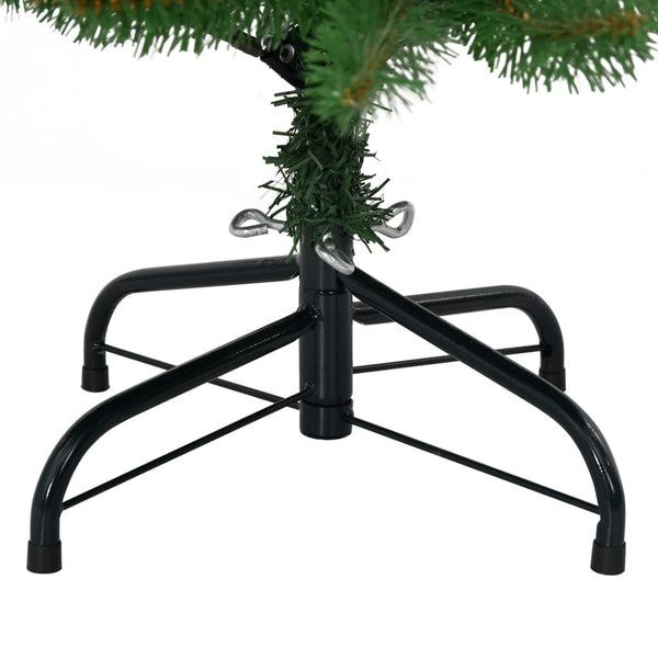 Grüner künstlicher Weihnachtsbaum mit Scharnieren und Ständer Lima 150cm