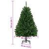 Grüner künstlicher Weihnachtsbaum mit Scharnieren und Ständer Lima 150cm