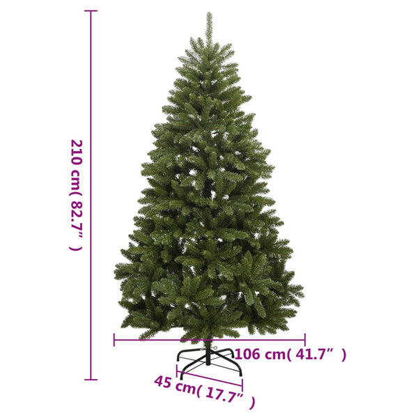 Künstlicher Weihnachtsbaum Lima, grün, 210 cm, mit Scharnieren und Ständer