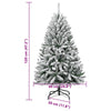 Künstlicher Weihnachtsbaum mit Scharnieren und Reif Lima 120cm