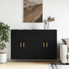 Schwarze Wandschränke Dafina (2 Stk. Holz)