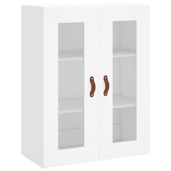 Wandmontierte weiße Sybilla-Schränke (2 Stück Holz)