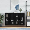 Wandschrank Sybilla schwarz (2 Stück, Holz)
