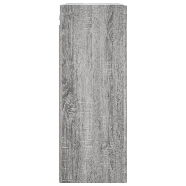Sybilla graue Hängeschränke (2 Stück aus Sonoma-Holz)
