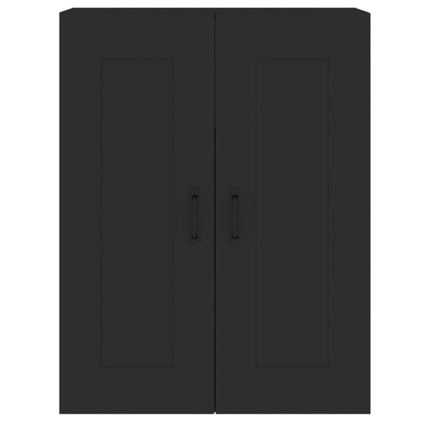 Wandmontierte schwarze Schränke Vicoria (2 Stück Holz)