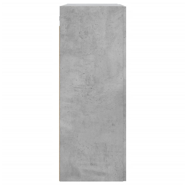Betongraue Vicoria Wandschränke (2 Stück aus Holz)