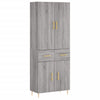 Ashely Schrank Grau 69,5x34x180cm (Holz)