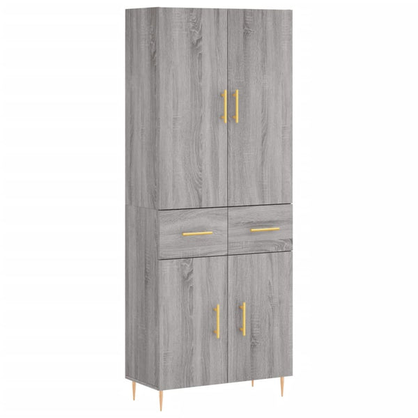 Ashely Schrank Grau 69,5x34x180cm (Holz)