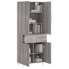 Ashely Schrank Grau 69,5x34x180cm (Holz)