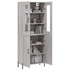 Grauer Jurgen-Schrank 69,5x34x180cm (Holz)