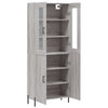 Grauer Jurgen-Schrank 69,5x34x180cm (Holz)