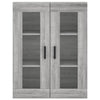 Grauer Jurgen-Schrank 69,5x34x180cm (Holz)