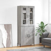 Grauer Jurgen-Schrank 69,5x34x180cm (Holz)