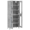 69,5x34x180cm betongrauer Schrank Zalman (Holz)