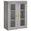 69,5x34x180cm grauer Holzschrank Rivelinio