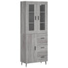 Grauer Zalman-Schrank 69,5x34x180cm (Holz)