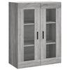Grauer Zalman-Schrank 69,5x34x180cm (Holz)