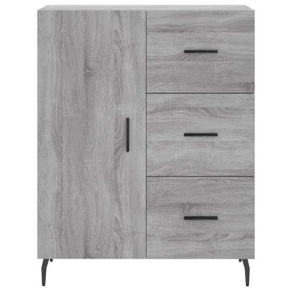 Grauer Zalman-Schrank 69,5x34x180cm (Holz)