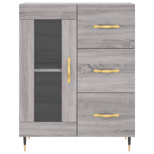 Rivelinio harmaa puinen kaappi 69,5x34x180cm