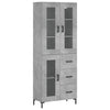 Betongrauer Kimberley-Schrank 69,5x34x180cm (Holz)
