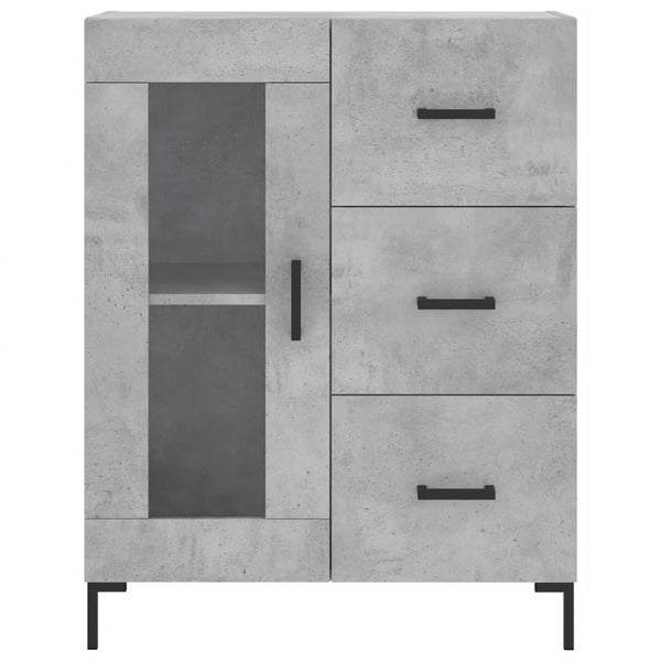 Betongrauer Kimberley-Schrank 69,5x34x180cm (Holz)