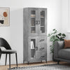 Betongrauer Kimberley-Schrank 69,5x34x180cm (Holz)