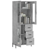Jurgen Schrank, betongrau 69,5x34x180cm (Holz)