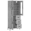 Jurgen Schrank, betongrau 69,5x34x180cm (Holz)