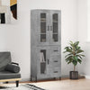 Jurgen Schrank, betongrau 69,5x34x180cm (Holz)