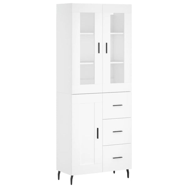 Zalman weißer Schrank 69,5x34x180cm (Holz)