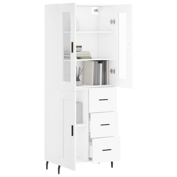 Zalman weißer Schrank 69,5x34x180cm (Holz)