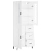 Zalman weißer Schrank 69,5x34x180cm (Holz)