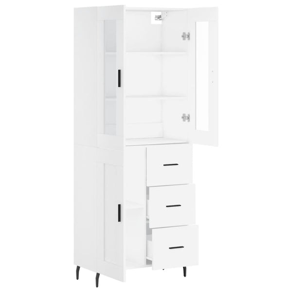 Zalman weißer Schrank 69,5x34x180cm (Holz)