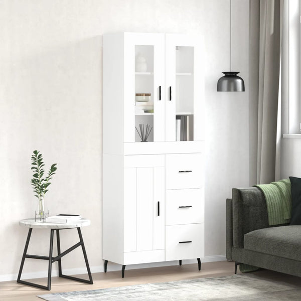 Zalman weißer Schrank 69,5x34x180cm (Holz)