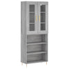 Aconutoaie harmaa kaappi 69,5x34x180cm (puinen)
