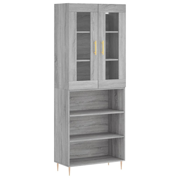 Aconutoaie harmaa kaappi 69,5x34x180cm (puinen)