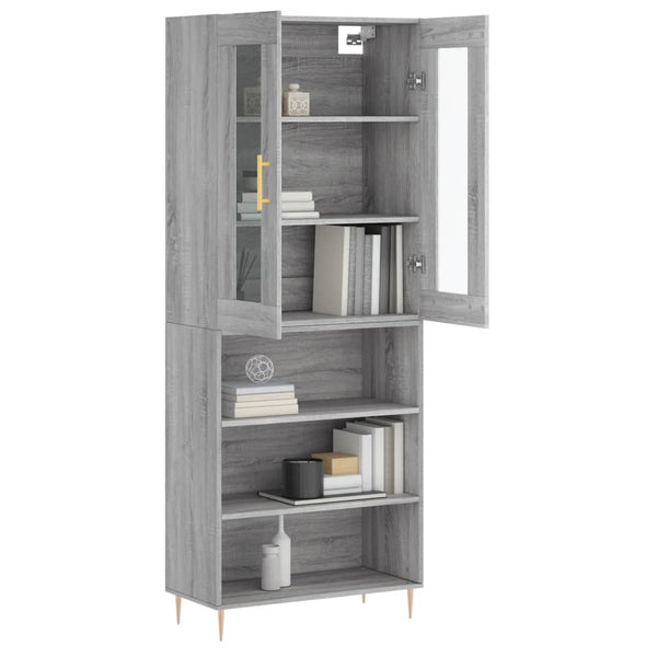 Aconutoaie harmaa kaappi 69,5x34x180cm (puinen)