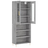 Aconutoaie harmaa kaappi 69,5x34x180cm (puinen)