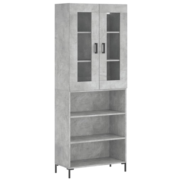 Kimberley Schrank betongrau 69,5x34x180cm (Holz)