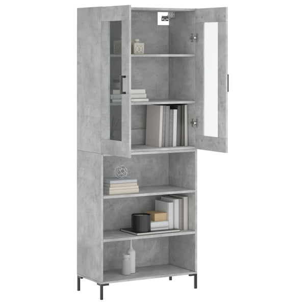 Kimberley Schrank betongrau 69,5x34x180cm (Holz)