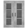 Kimberley Schrank betongrau 69,5x34x180cm (Holz)