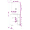 Kimberley grauer Schrank 69,5x34x180cm (Holz)