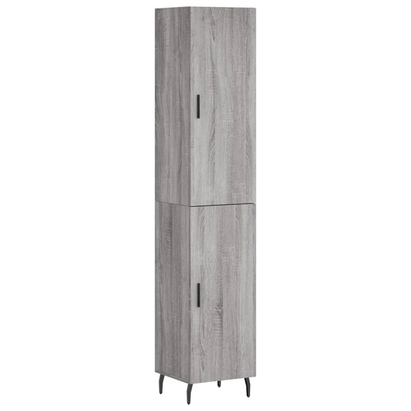 34,5x34x180cm grauer Schrank Christol (Holz)