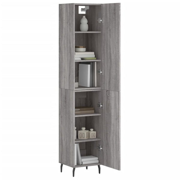 34,5x34x180cm grauer Schrank Christol (Holz)