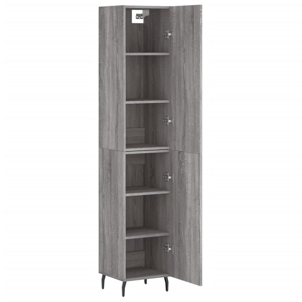 34,5x34x180cm grauer Schrank Christol (Holz)