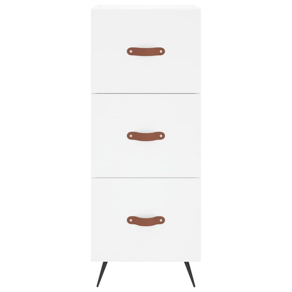 34,5x34x180cm Garotescu Holzschrank in Weiß